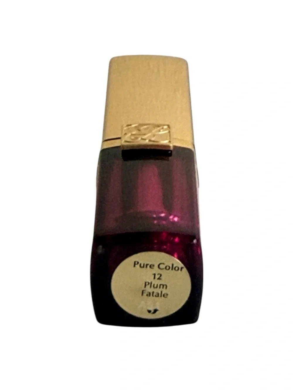 Estée Lauder Pure Color Lipstick 12 Plum Fatale Metallic Full Size New